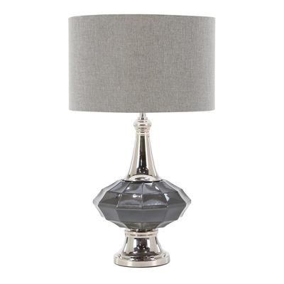 Juniper + Ivory 27 In. x 16 In. Traditional Table Lamp Silver Glass - Juniper + Ivory 39993