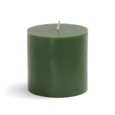 3 X 3 Inch Hunter Green Pillar Candle- Jeco Wholesale CPZ-079