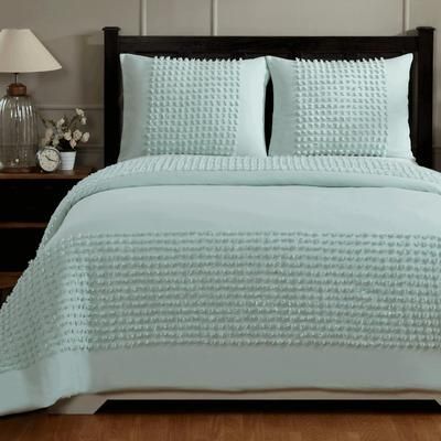 Olivia Comforter Set Collection by Better Trends in Turquoise (Size TWIN)