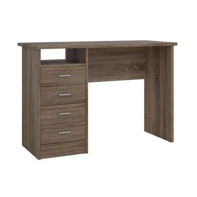 Warner Desk with 4 Drawers in Truffle - Tvilum 80146Pcj