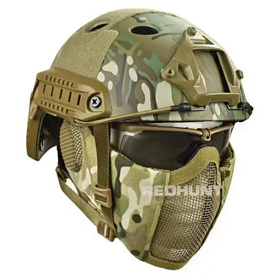 DulPJ-Casque rapide avec masque en acier Goginterdden protection des oreilles pliable couverture