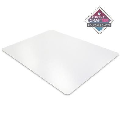 "CraftTex Polycarbonate Table Protector - 35" x 71" - Floortex FRCRAFT3571RA"