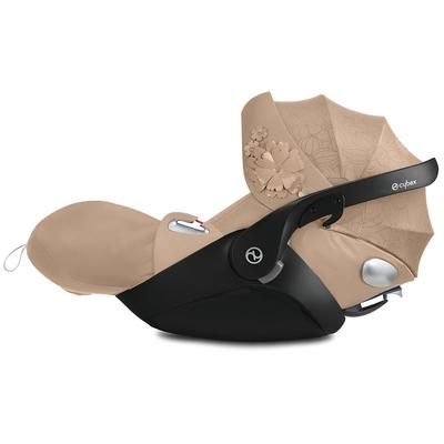 Cybex Cloud Q Sensorsafe Reclining Infant Car Seat - Simply Flowers - Nude Beige