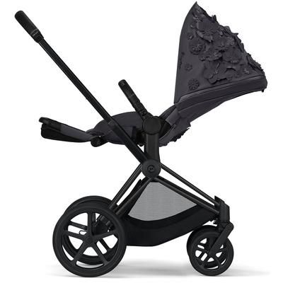 Cybex ePriam + Cloud Q Travel System Bundle - Simply Flowers - Dream Grey