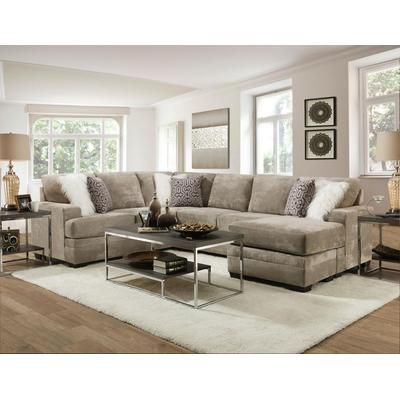 Raphael 3 pc Sectional Hearth Cement - Chelsea Home Furniture 422760-06-SEC