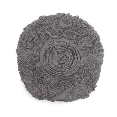 Bell Flower Bath Rug Collection by Home Weavers Inc in Grey (Size 18" X 18")