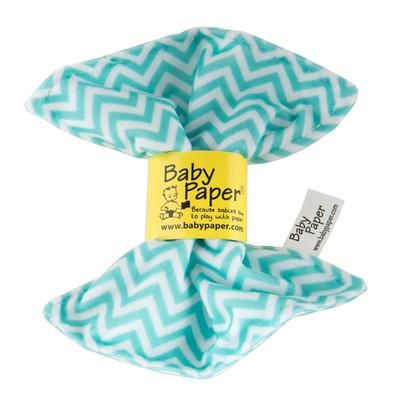 Turquoise Zig Zag Baby Paper - TURQUOISE ZIG ZAG