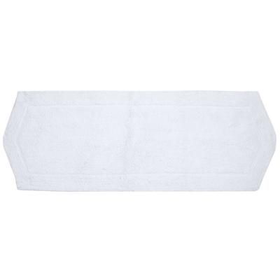 Waterford Bath Rug Collection by Home Weavers Inc in White (Size 22" X 60")