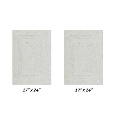 Lux Collections Rug 2 Piece Set (17" X 24" | 17" X 24") by Better Trends in Ivory