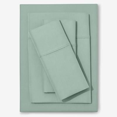 Solid Damask 6-PC. Sheet Set by BrylaneHome in Seaglass (Size FULL)
