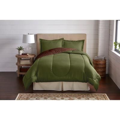 BH Studio Reversible Comforter by BH Studio in Green Chocolate (Size QUEEN)