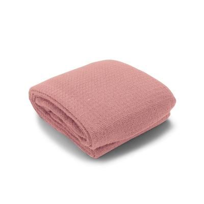 Travel Fresh Personal Travel Blanket, 39x59 by Levinsohn Textiles in Rose Gold