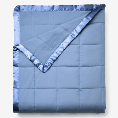 Down-Alternative Blanket by BrylaneHome in Medium Blue (Size FL/QUE)