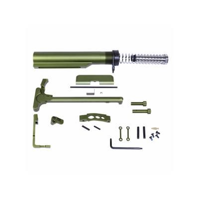 Guntec USA AR-15 Essentials Kit Anodized Green EKIT-GREEN