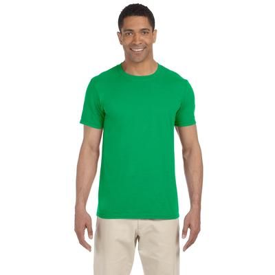 Gildan G640 Adult Softstyle T-Shirt in Irish Green size 4XL | Ringspun Cotton 64000, G64000
