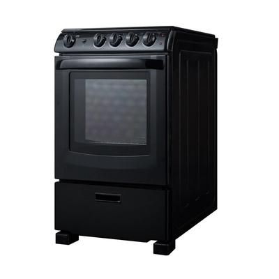 "24" Wide Electric Smooth-Top Range - Summit Appliance REX2431BRT"