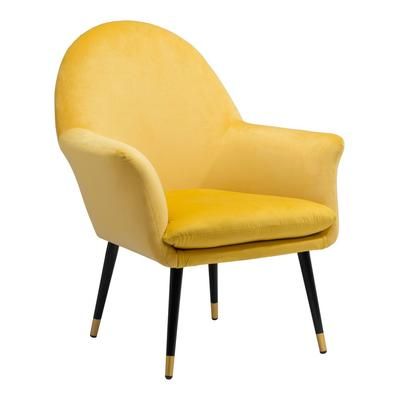 Alexandria Accent Chair Yellow - Zuo Modern 109047