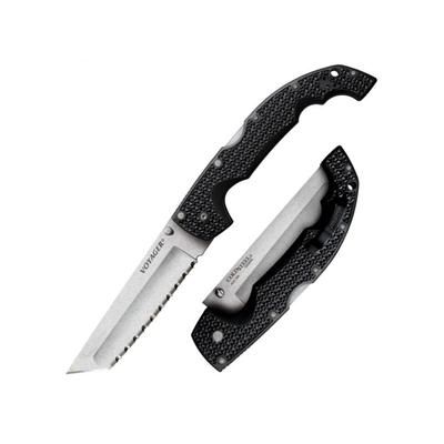 Cold Steel Voyager Tanto Serrated Extra Large 5.5in Blade Length AUS10A Steel Knife CS-29AXTS