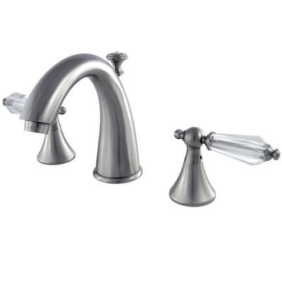 Aqua Eden KS2978WLL 8 in. Widespread Bathroom Faucet, Brushed Nickel - Kingston Brass KS2978WLL