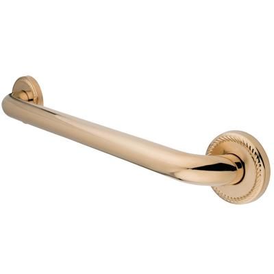 Kingston Brass DR814182 Laurel 18-Inch X 1-1/4-Inch OD Decorative Grab Bar, Polished Brass - Kingston Brass DR814182