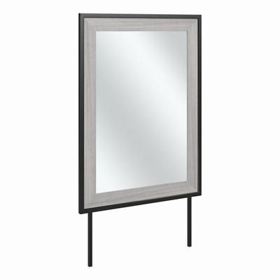 Bush Furniture Atria Bedroom Mirror in Platinum Gray - ARA130PG