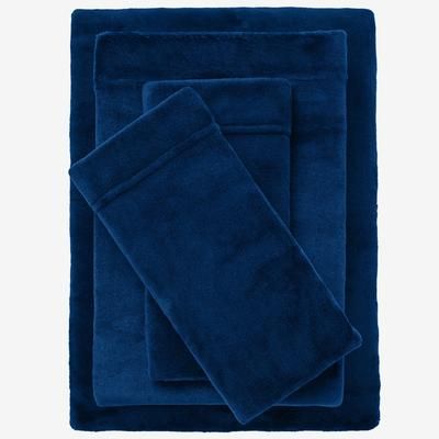 BH Studio 4-Pc. Microfleece Sheet Set by BH Studio in Sapphire (Size KING)