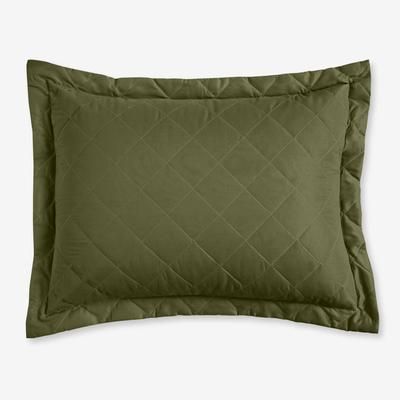 BH Studio Reversible Quilted Sham by BH Studio in Green Chocolate (Size STAND) Pillow