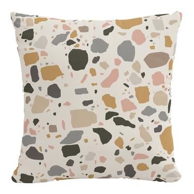 18" Outdoor Pillow by Skyline Furniture in Terrazzo Mustard Multi
