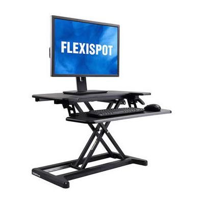 FlexiSpot 28.4" Alcove Sit-Stand Desk Riser with Keyboard Tray (Black) M7B