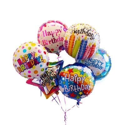 Send Flowers - Happy Birthday Mylar Balloon Bouquet