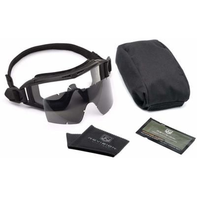 Revision Desert Locust Carrier Goggle System Lens Clear and Smoke Frame Black 4-0309-9904