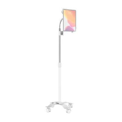 CTA Digital Compact Gooseneck Floor Stand for 7-13" Tablets (White) PAD-CGSW