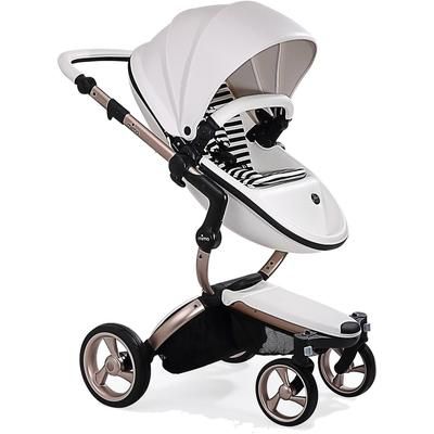 Mima G4 Xari Complete Stroller Bundle - Rose Gold - Snow White / Black & White (Albee Exclusive)