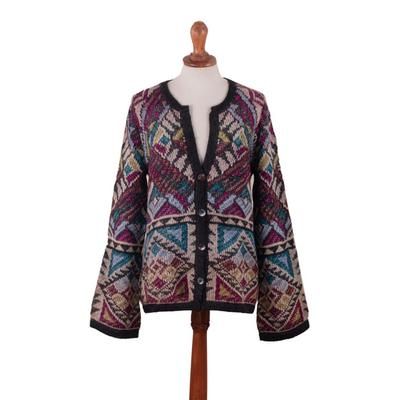 Rurichinchay Heights,'Baby Alpaca Blend Kimono Cardigan Sweater from Peru'