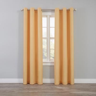 Wide Width BH Studio Microfiber Grommet Panel by BH Studio in Maize (Size 50" W 72" L)