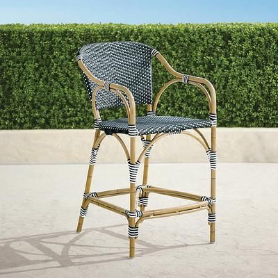 French Cafe Aluminum Counter Stool - Black - Frontgate