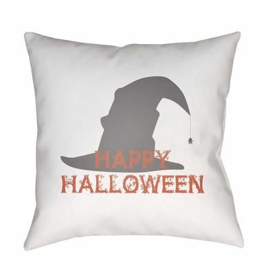 Coronon 20" Square Modern Halloween pillow Off White/Neutral/Nickel/Light Gray/Medium Gray/Light Silver/Pale Slate Outdoor Throw Pillow - Boutique Rugs