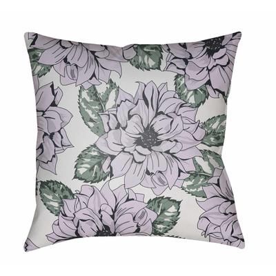 Polillo 20" Square Traditional Pillow plush Charcoal/Ink Blue/Lavender/Off White/Sage/Teal Outdoor Throw Pillow - Boutique Rugs