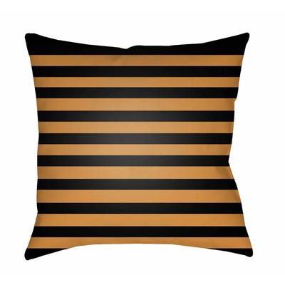 Davan 18" Square Modern Halloween pillow White Tonal/Onyx Black/Antique Brass/Copper/Dark Gray/Jet Black/Off White/Camel/Black/Caramel Outdoor Throw Pillow - Boutique Rugs