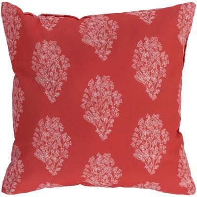 Nellieburg 18" Square Modern Pillow plush Burgundy/Dusty Pink Outdoor Throw Pillow - Boutique Rugs
