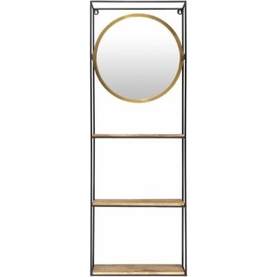 Cantilan 48"H x 17"W x 5"D Modern Gold Full Length Mirror - Boutique Rugs