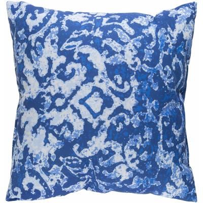 Constancia 20" Square Traditional Pillow plush Muted Blue/Lavender/Thatch Light Blue/Thatch Blue/Admiral Blue/Light Purple/Azure/Blue Gray/Slate/Blue/Marine Blue/Slate Blue Outdoor Throw Pillow - Boutique Rugs