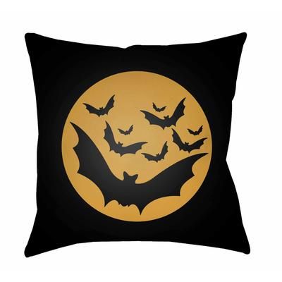 Cotabato 20" Square Modern Halloween pillow White Tonal/Onyx Black/Brass/Multi Brown/Dark Gray/Jet Black/Off White/Black/Olive Outdoor Throw Pillow - Boutique Rugs