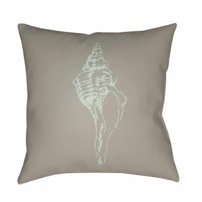 Layog 20" Square Coastal Pillow plush Cloud Gray/White Tonal/Thatch Light Blue/Dark Gray/Light Gray/Sage/Light Silver/Metallic Silver/Nickel/Gray Outdoor Throw Pillow - Boutique Rugs