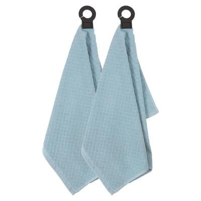Hook And Hang Woven Kitchen Towel, Set Of Two by RITZ in Dew