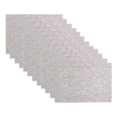 Reversible Indoor Outdoor Placemats, Set Of Twelve by RITZ in Grasscloth Oatmeal