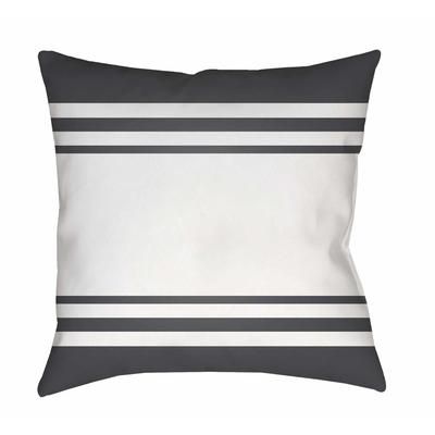 Balingasag 18" Square Coastal Pillow plush Charcoal/Seashell/Dark Gray/Gray/Neutral/Off White/Steel Gray/Light Silver Outdoor Throw Pillow - Boutique Rugs