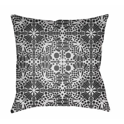 Balutu 18" Square Traditional Pillow plush Black/Off White Outdoor Throw Pillow - Boutique Rugs