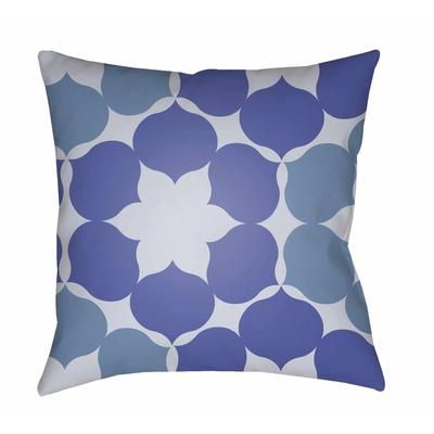 Sipalay 18" Square Modern Pillow plush Blue/Ice Blue Outdoor Throw Pillow - Boutique Rugs