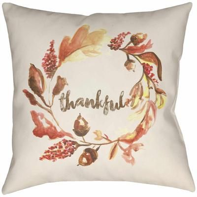 Muhoroni 26" Square Cottage Pillow plush Burnt Orange/Beige/Bright Red/Mustard/Camel/Pearl/White/Sterling Gray/Light Silver/Camel/Light Wood Outdoor Throw Pillow - Boutique Rugs